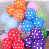 Polka Dots Balloon Dotted Multi Color Balloons Pack of 50 Balloons