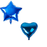 Party Mix Dark Blue Metallic, Confetti and Foil Balloons for All Kind of Balloon Party Decorations (Dark Blue), 14 Pieces Combo