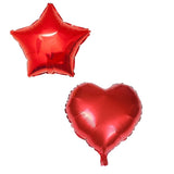 Party Mix Red Metallic, Confetti and Foil Balloons for All Kind of Balloon Party Decorations (Red), 14 Pieces Combo