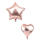 Party Mix Rose Gold Metallic, Confetti and Foil Balloons for All Kind of Balloon Party Decorations (Rose Gold), 14 Pieces Combo