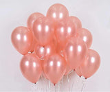 Party Mix Rose Gold Metallic, Confetti and Foil Balloons for All Kind of Balloon Party Decorations (Rose Gold), 14 Pieces Combo