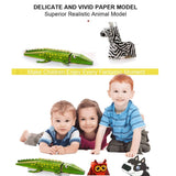 Paper Animal Toy Figures with Children Scissor, Multicolour, Pack of 5