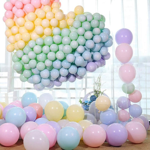 Pastel Rubber Balloons For any Party Decoration like anniversary, Birthday, Retirement, Valentine(Pack Of 100 pcs,Multicolor)