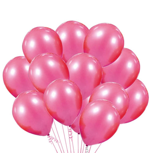 Pink Metallic Balloons For Happy Birthday Decorations ,Baby Shower,Party Supplies,Bachelorette Bride To be 50 PC