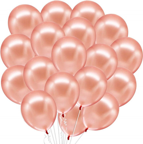Rose Gold Metallic Balloons For Happy Birthday Decorations ,Baby Shower,Party Supplies,Bachelorette Bride To be 50 PC
