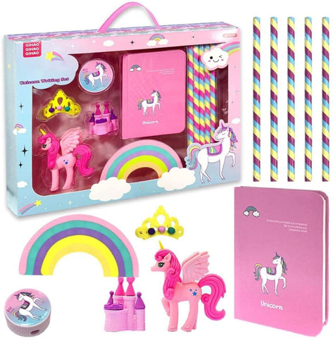 zest 4 toyz Unicorn Stationary Set for Girls Boys with Pencil, Eraser,  Sharpener, Diary Stationery Kit for Kids Birthday Return Gift - Pink price  in Dubai, UAE