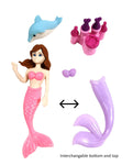 Mermaid Princess or Angel Fairy Colorful Erasers for Children Party Favors- Assorted Designs and Mix