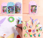 Mermaid Princess or Angel Fairy Colorful Erasers for Children Party Favors- Assorted Designs and Mix