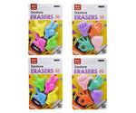 Hand Shape Gestures Erasers for Kids Office School Supplies & Party Favors (Pack of 1, 1 Pack Contains 4 Erasers)