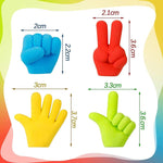 Hand Shape Gestures Erasers for Kids Office School Supplies & Party Favors (Pack of 1, 1 Pack Contains 4 Erasers)