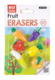 Cutest Fruit Food Erasers, Puzzle Erasers, Erasers for Kids, Fun Erasers, Gifts for Kids, Pencil Erasers for Birthday Gifts for Kids Pack of 1 Random Patterns Will be Sent