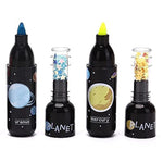 6 Pcs/Set Highlighters Marker Pens Stationery Cute Space Theme Bottle Shaped Markers for Kids Girls Boys