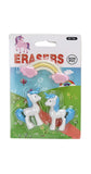 Cute Colourful Magical Unicorn Eraser Pack - Set of 1 for Birthday Gifts for Kids (Random Color)