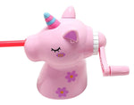 Cute Cartoon Unicorn Shaped Manual Color Pencils/Pencil Sharpener for Toddlers, Table Sharpener Machine School Stationary Gift for Kids ( Pack of 1, Multi Color)