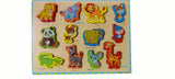 Vibgyor Vibes Attractive Colourful Self Corrective Chunky Wooden Puzzles (Random Theme Will Be Sent-Pack of 1)