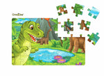 40 Pc Paperless Wooden MDF Jigsaw Puzzle Pre Historic Dinosaurs -Pack of 1