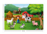 40 Pc Paperless Wooden MDF Jigsaw Puzzle Animal Farm-Pack of 1