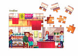 40 Pc Paperless Wooden MDF Jigsaw Puzzle Super Market Theme-Pack of 1