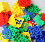 Home/ House Building Blocks Along with Trees Windows, Steps/ Stairs, Fence (Multicolor, 45 Pieces)