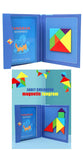 Wooden Magnetic Tangram Travel Game Educational Book, Multicolor, Pack of 1