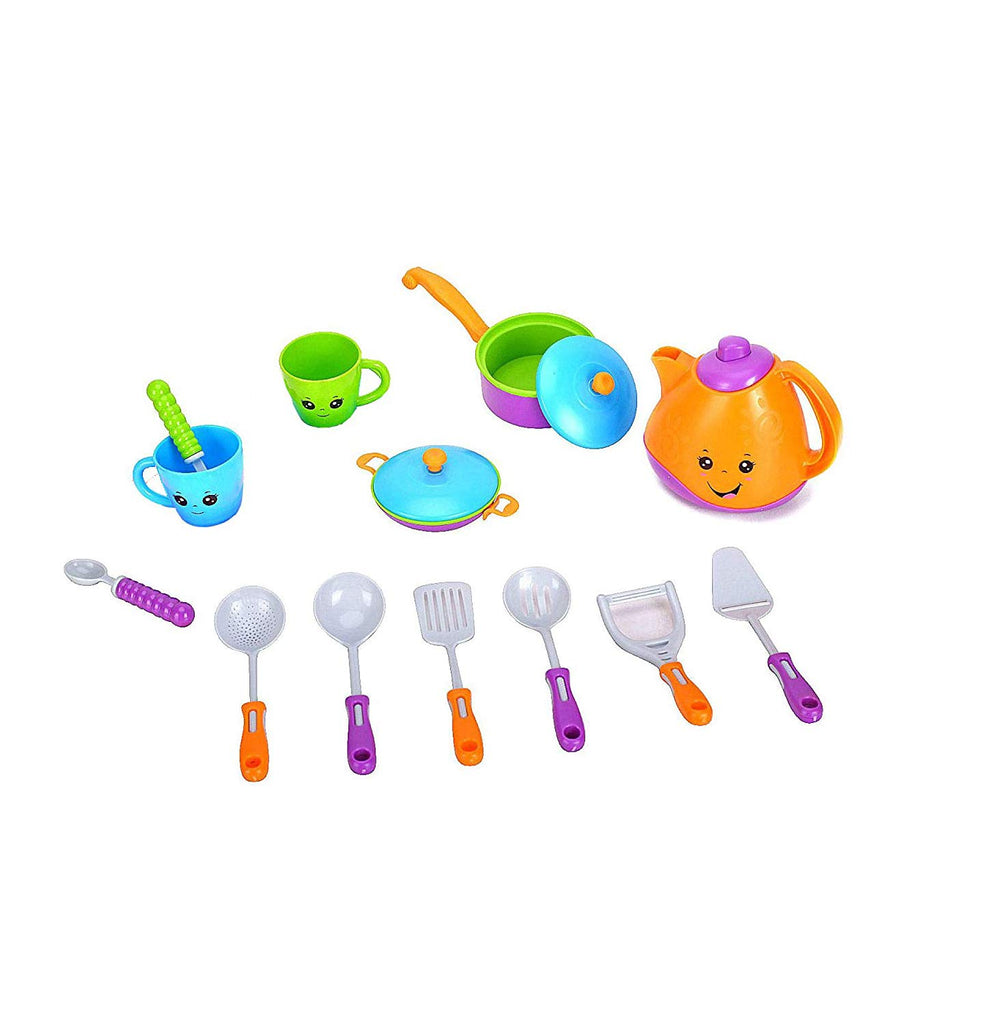 Pretend Play Plastic Toy Kitchen Utensils and tea set