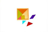 Chinese Puzzle Wooden Tangram for Kids