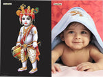 Set of 6 Cute Baby HD Posters Multi Color, 12X18 Inch (Gloss Laminated, Multi Color, Set 1)