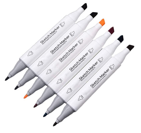 122430406080 Colors Alcohol Sketch Marker Pen Double Tip Art Marker Pen  Set For Drawing And Coloring Underline  Fruugo NO